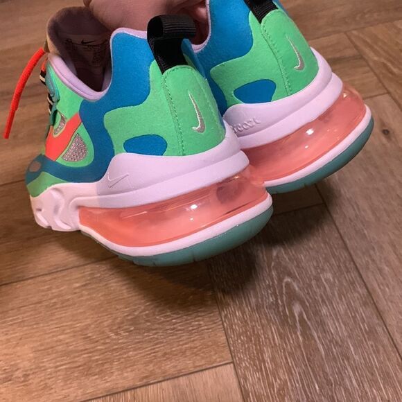 Nike Air Max 270 React 'Electro Green Lagoon’ - Picture 4 of 10
